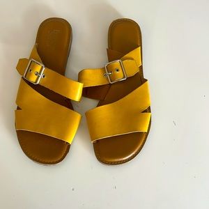 Franco sarto flat sandals size 12